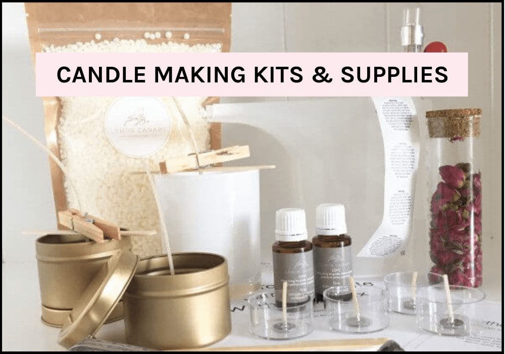 Complete Candle Making Kit for Adults Kids,Candle Making Supplies Include  Soy Wax for Candle Making,Fragrance Oils Candle Wicks Dyes Jars Melting